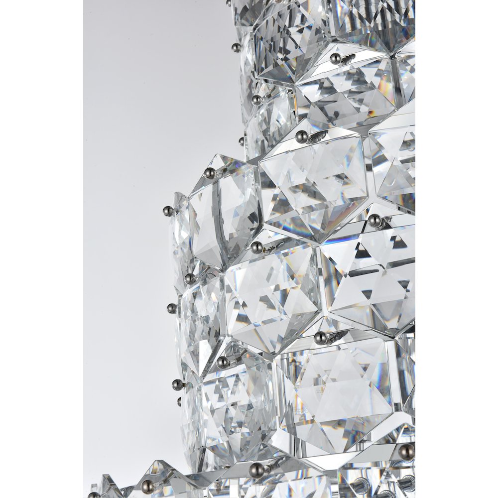 Adaline 30 Inch Chandelier In Chrome. Picture 6