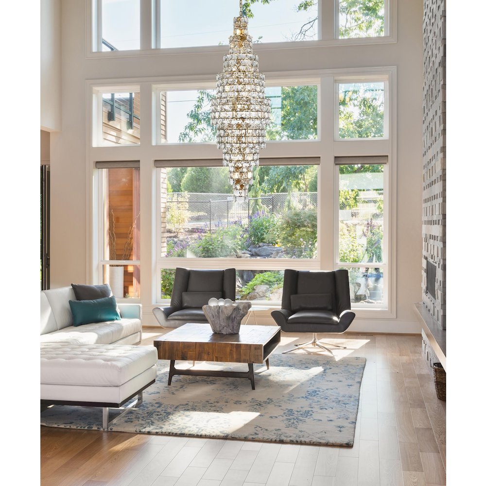 Adaline 30 Inch Chandelier In Satin Gold. Picture 2