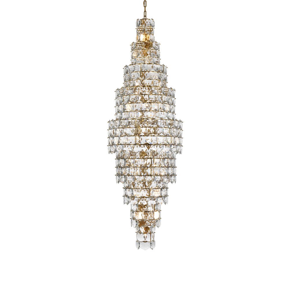 Adaline 30 Inch Chandelier In Satin Gold. Picture 3