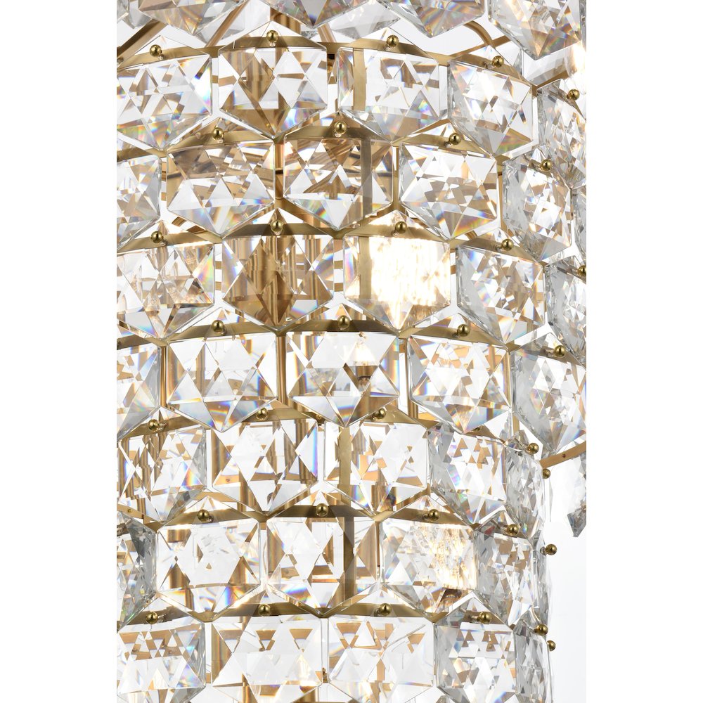 Adaline 30 Inch Chandelier In Satin Gold. Picture 5