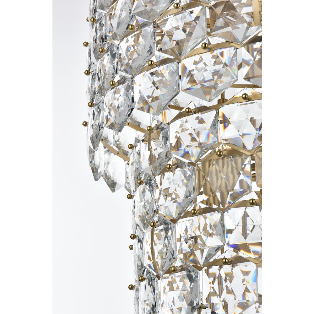 Adaline 30 Inch Chandelier In Satin Gold. Picture 6