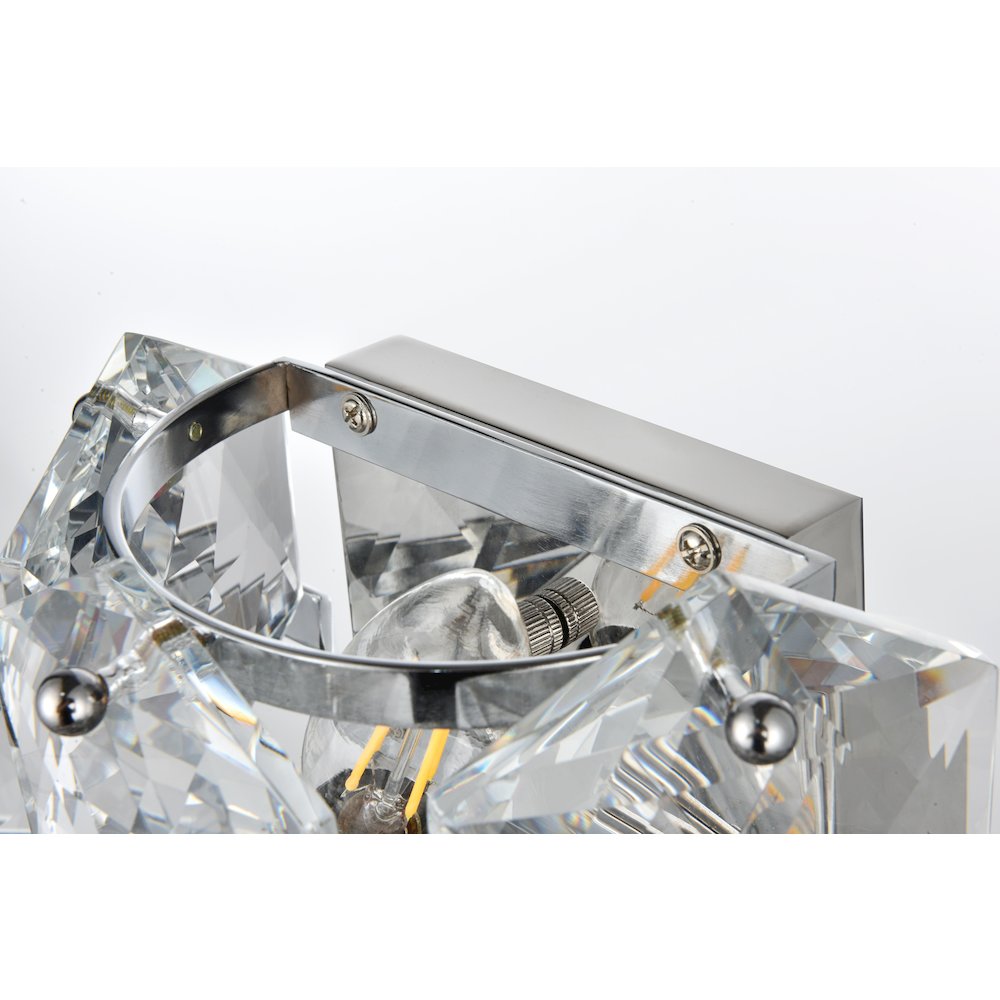 Adaline 14 Inch Wall Sconce In Chrome. Picture 5