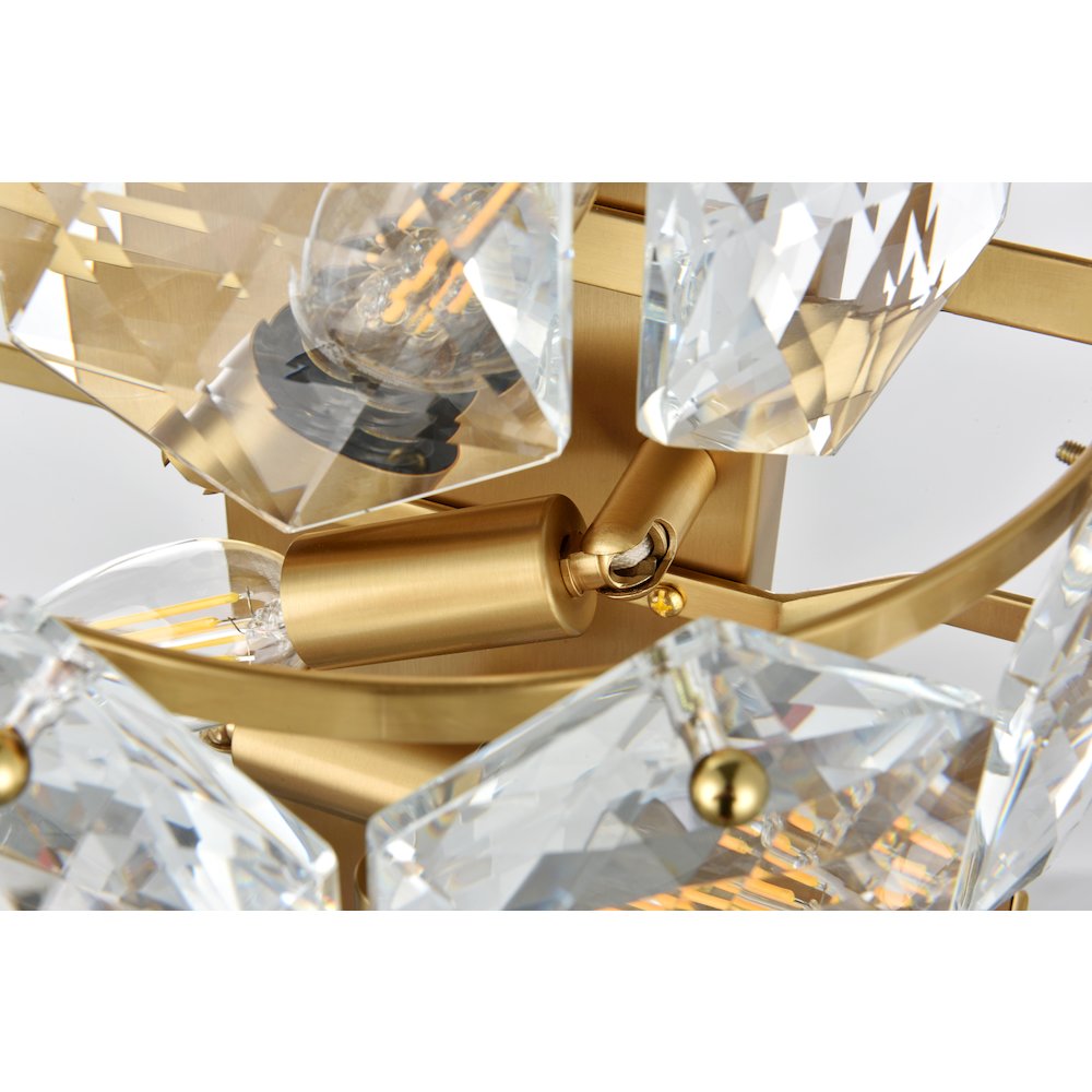 Adaline 14 Inch Wall Sconce In Satin Gold. Picture 6