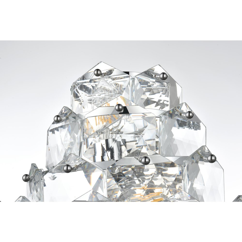 Adaline 18 Inch Wall Sconce In Chrome. Picture 6