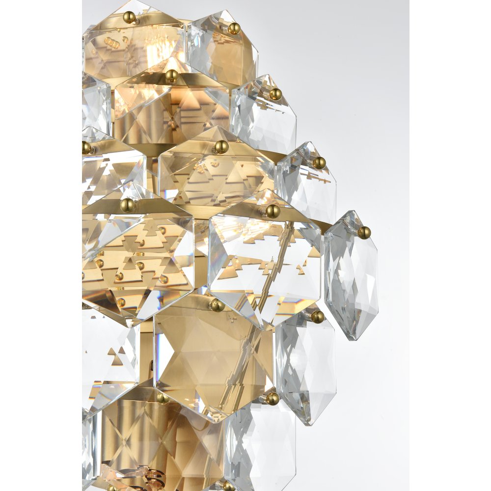 Adaline 18 Inch Wall Sconce In Satin Gold. Picture 4
