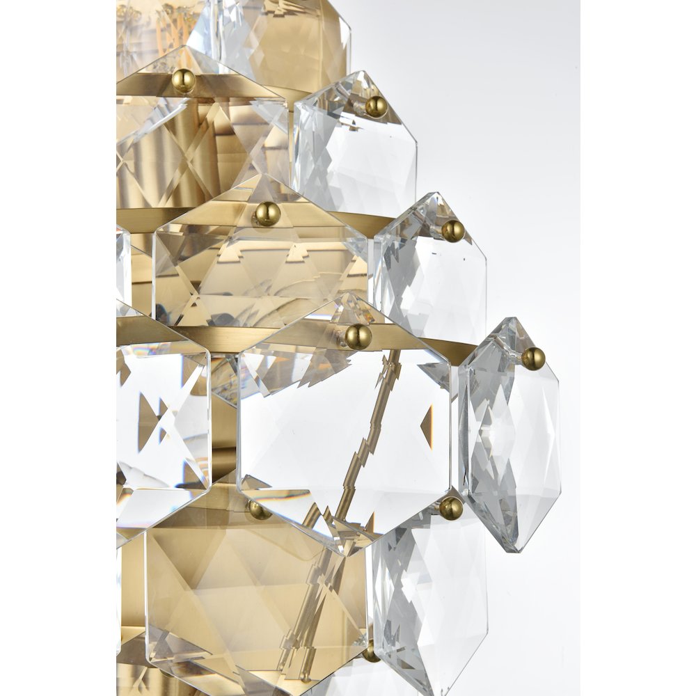 Adaline 18 Inch Wall Sconce In Satin Gold. Picture 6
