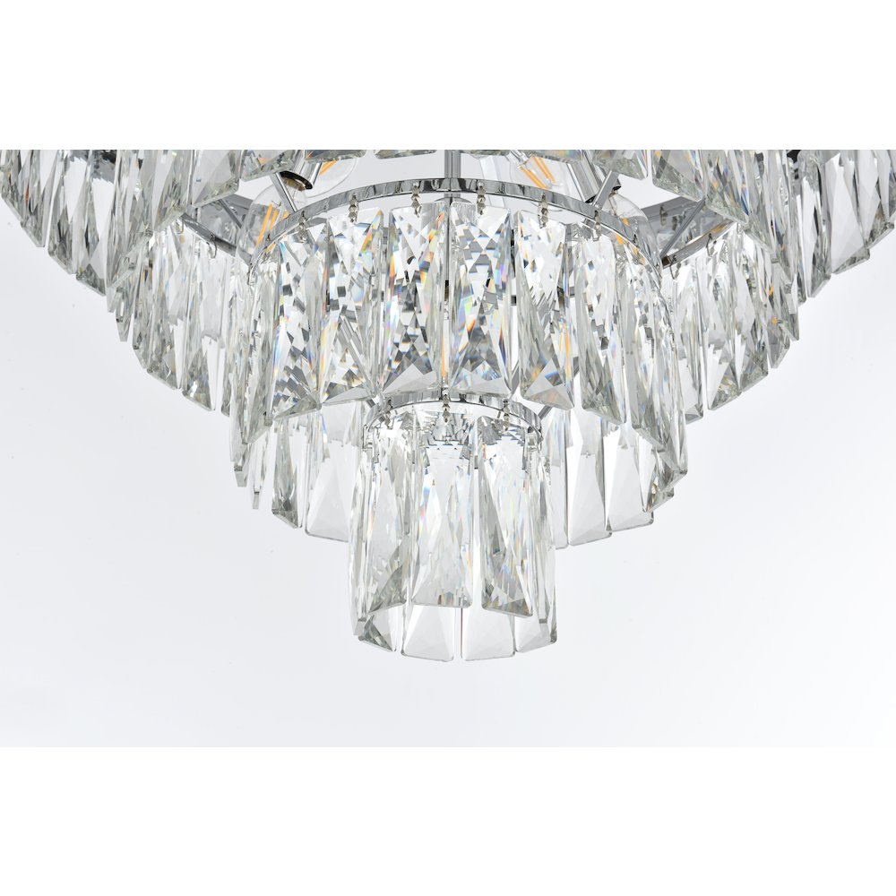 Josephine 20 Inch Round Chandelier In Chrome. Picture 4