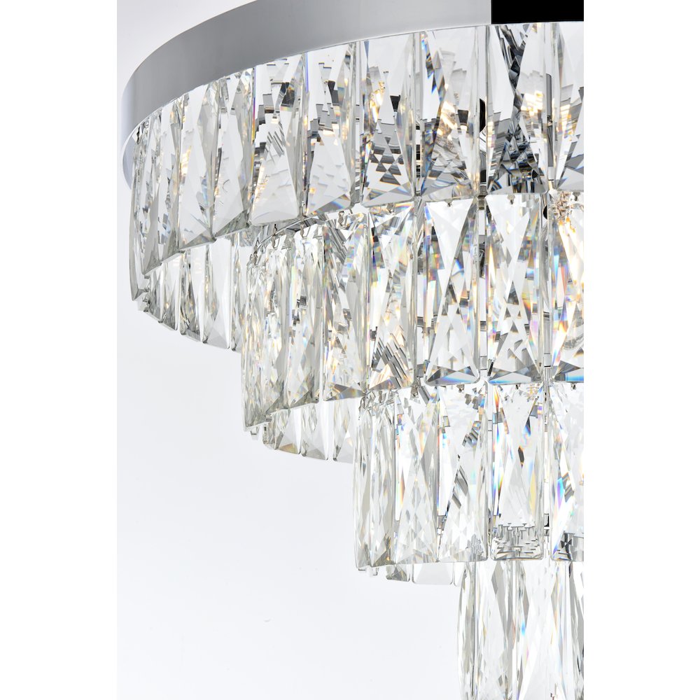 Josephine 20 Inch Round Chandelier In Chrome. Picture 6
