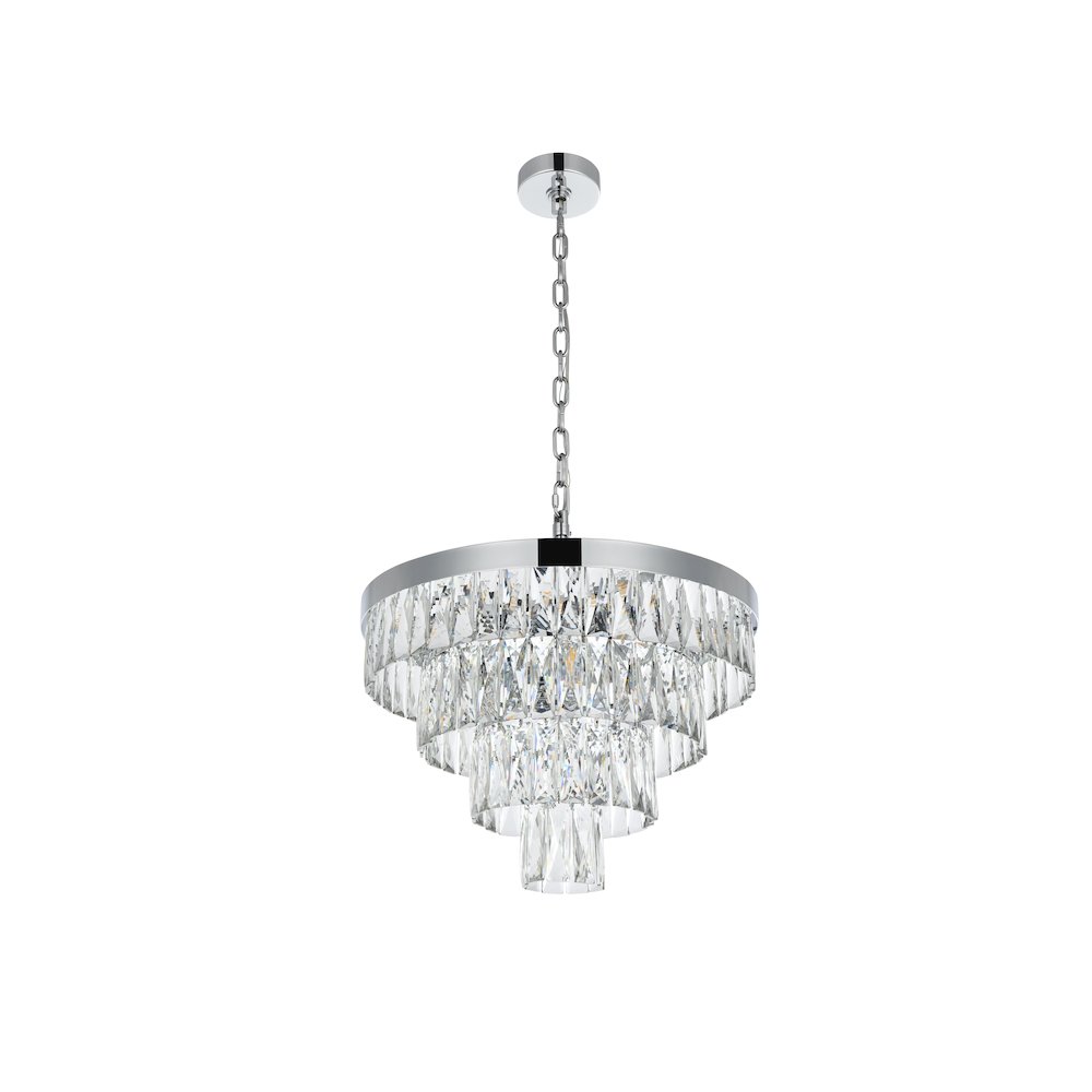 Josephine 20 Inch Round Chandelier In Chrome. Picture 7