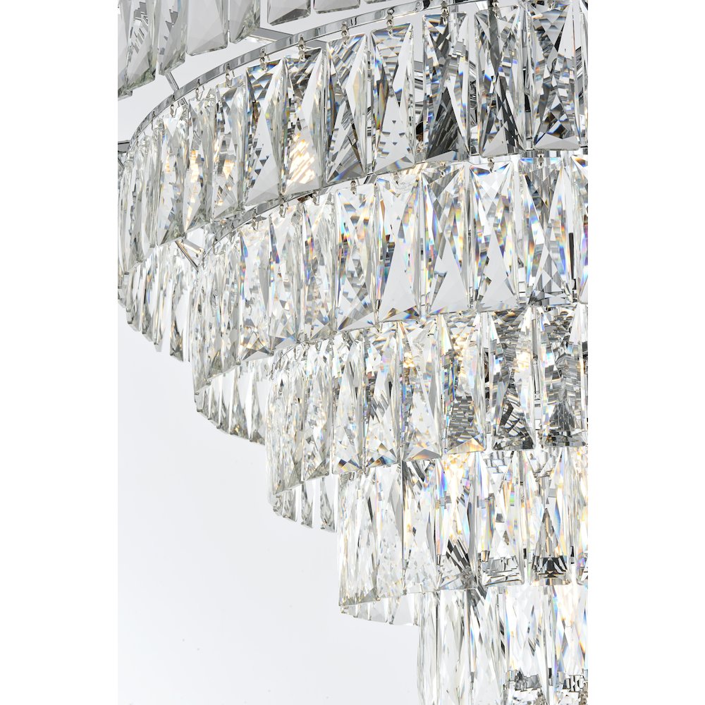 Josephine 32 Inch Round Chandelier In Chrome. Picture 6