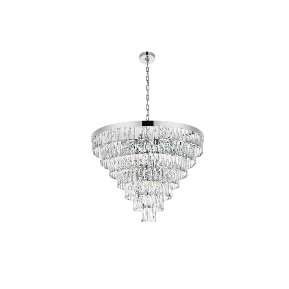 Josephine 32 Inch Round Chandelier In Chrome. Picture 7