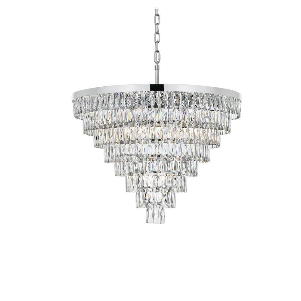 Josephine 36 Inch Round Chandelier In Chrome. Picture 3