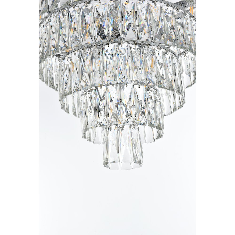 Josephine 36 Inch Round Chandelier In Chrome. Picture 4