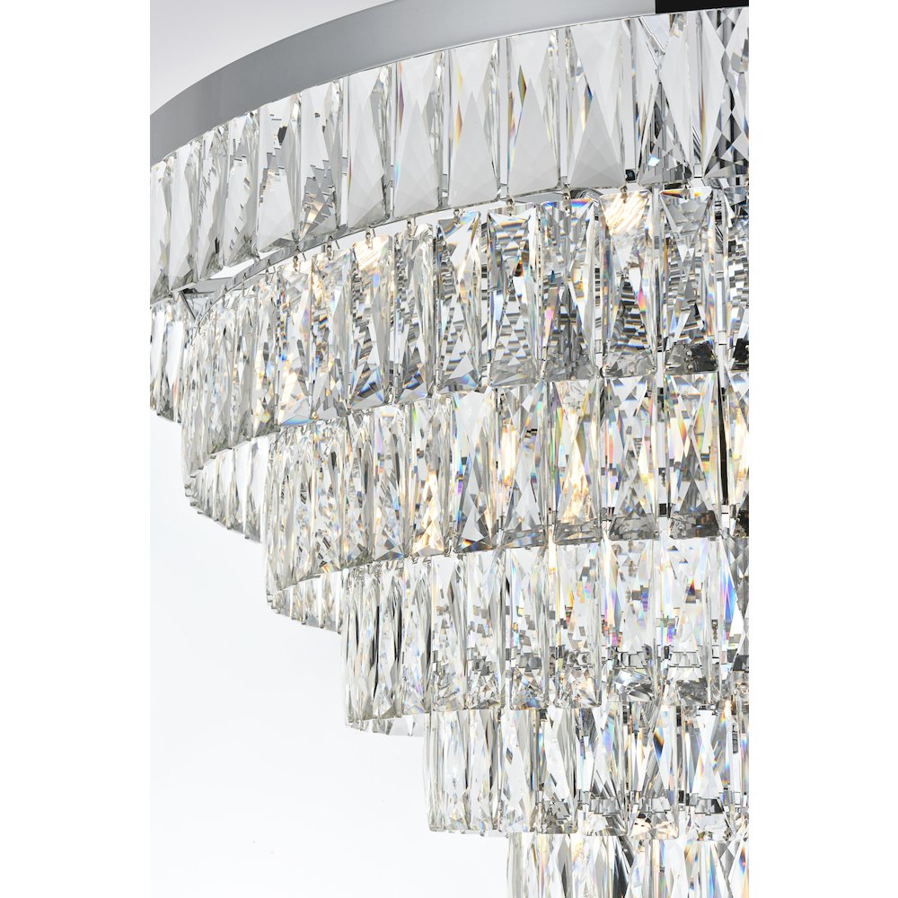 Josephine 36 Inch Round Chandelier In Chrome. Picture 6