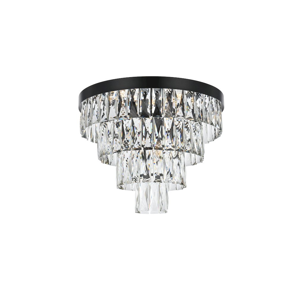 Josephine 18 Inch Flush Mount In Black. Picture 3