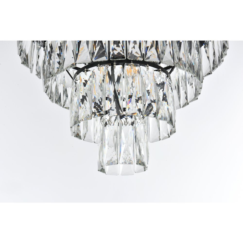 Josephine 18 Inch Flush Mount In Black. Picture 4