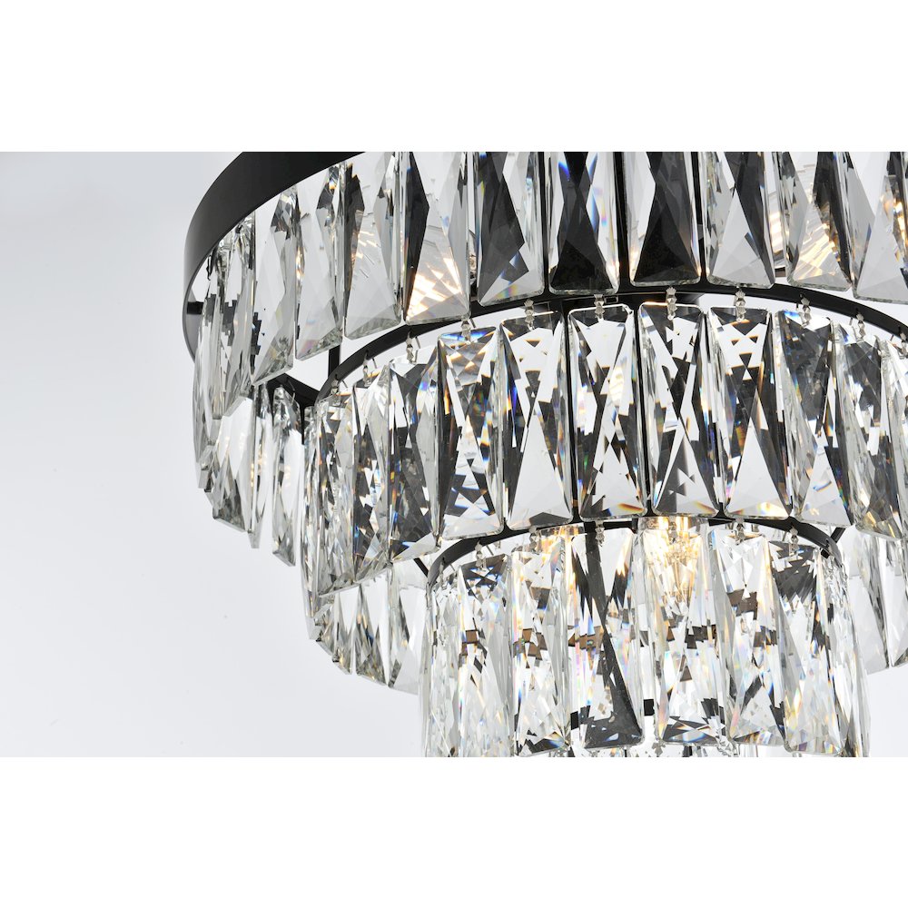 Josephine 18 Inch Flush Mount In Black. Picture 6