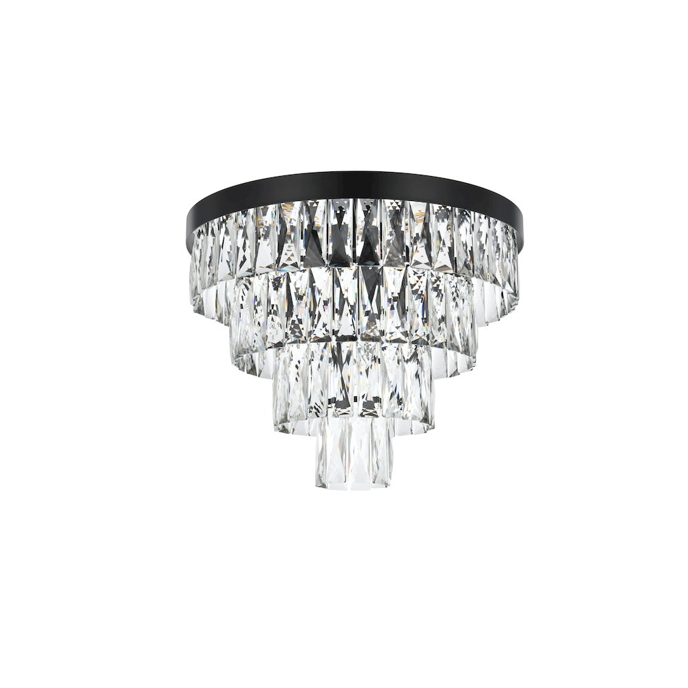 Josephine 18 Inch Flush Mount In Black. Picture 7