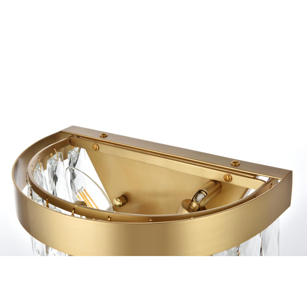 Josephine 10 Inch Wall Sconce In Satin Gold. Picture 4