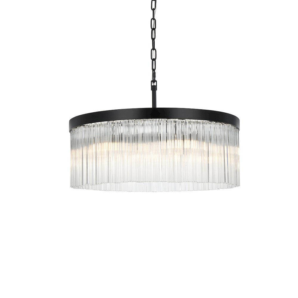 Harlow 24 Inch Chandelier In Black. Picture 3