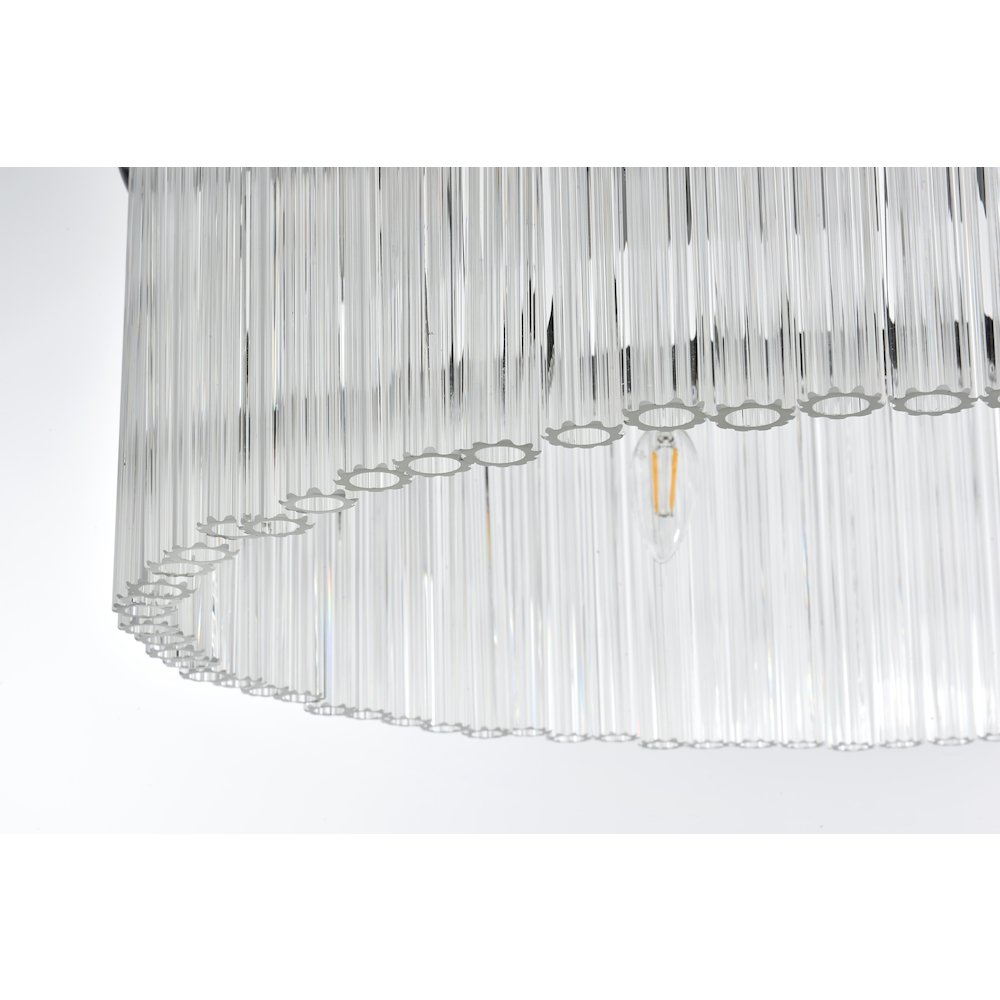 Harlow 24 Inch Chandelier In Black. Picture 6