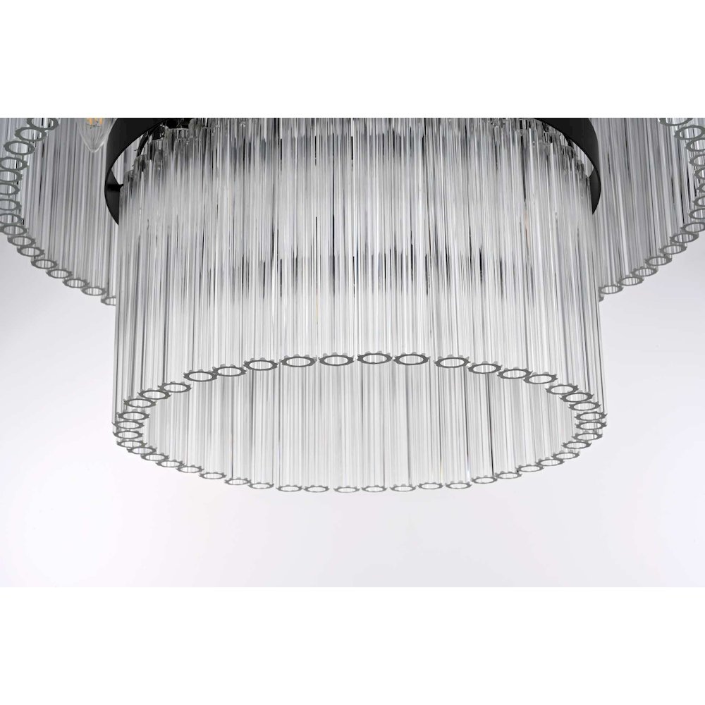 Harlow 24 inch Chandelier in Black. Picture 3