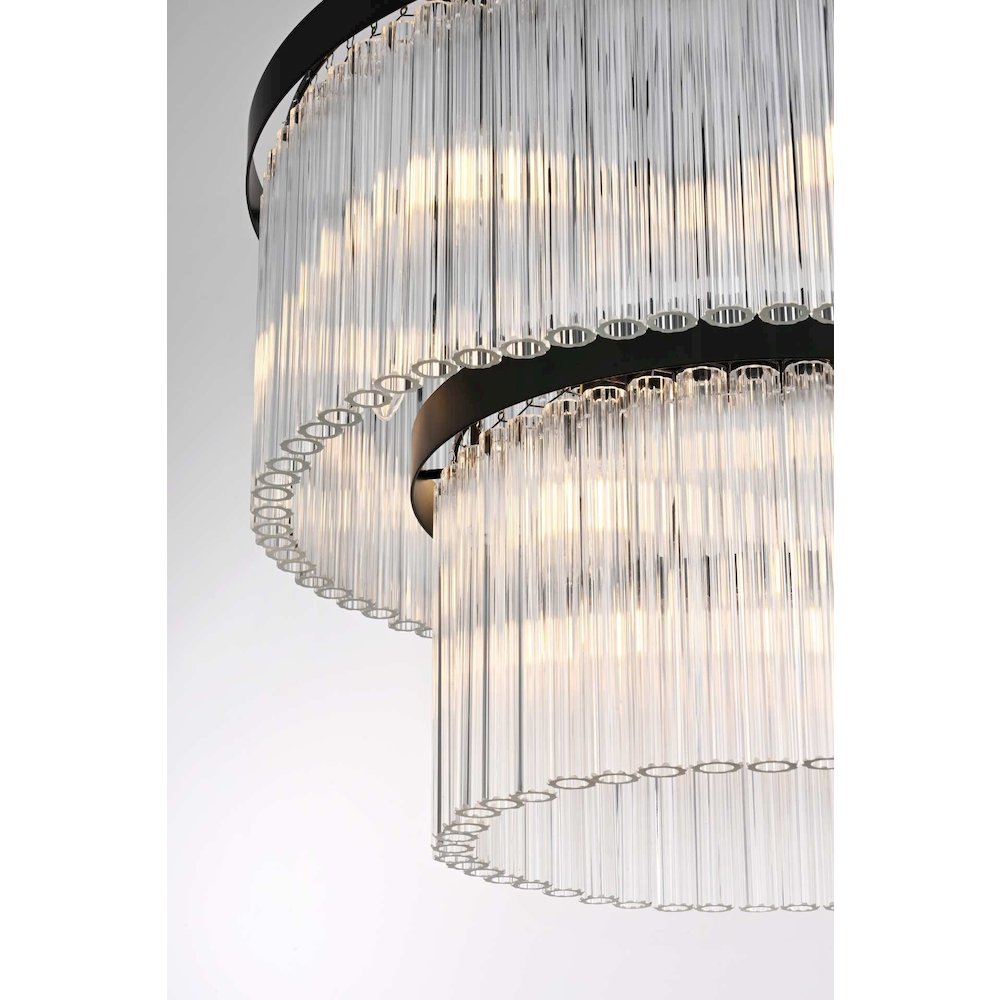 Harlow 24 inch Chandelier in Black. Picture 4