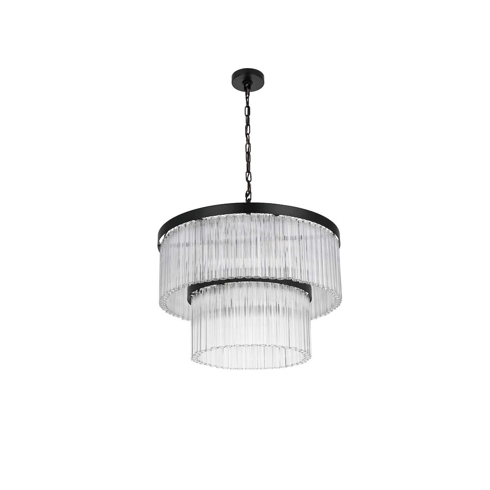 Harlow 24 inch Chandelier in Black. Picture 6