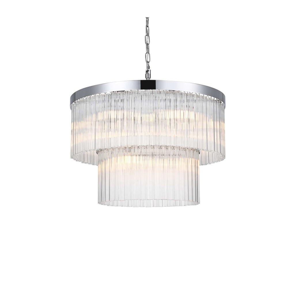 Harlow 24 inch Chandelier in Chrome. Picture 2