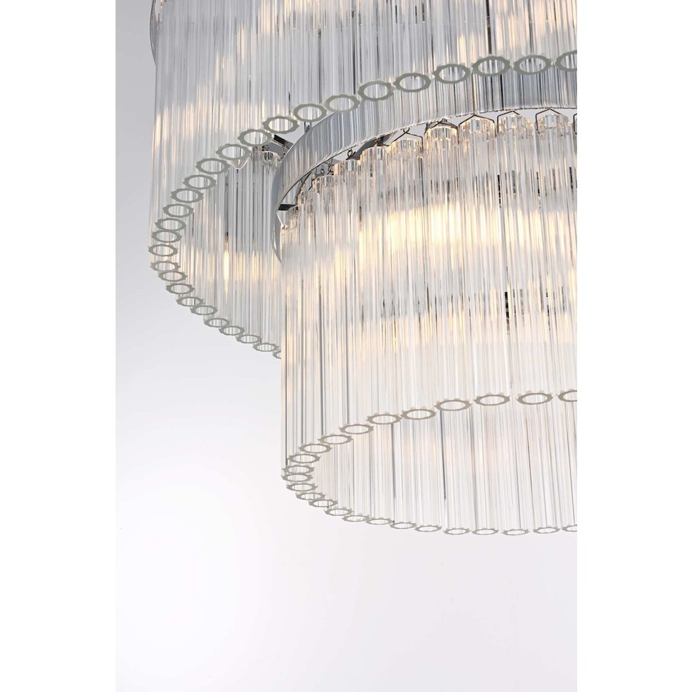 Harlow 24 inch Chandelier in Chrome. Picture 4