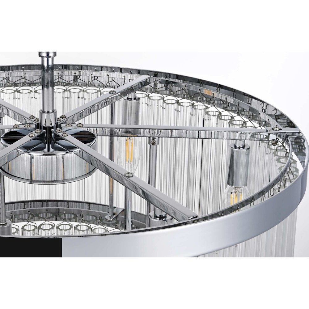 Harlow 24 inch Chandelier in Chrome. Picture 5