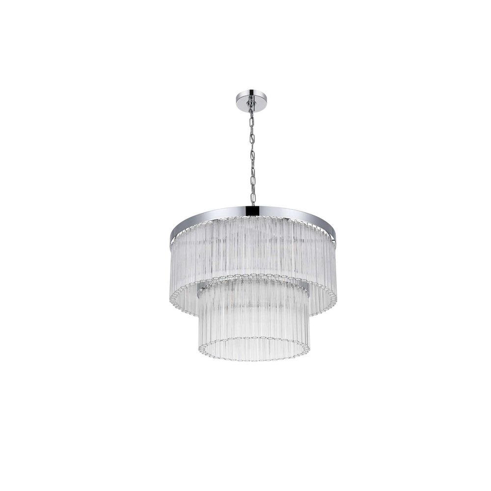 Harlow 24 inch Chandelier in Chrome. Picture 6