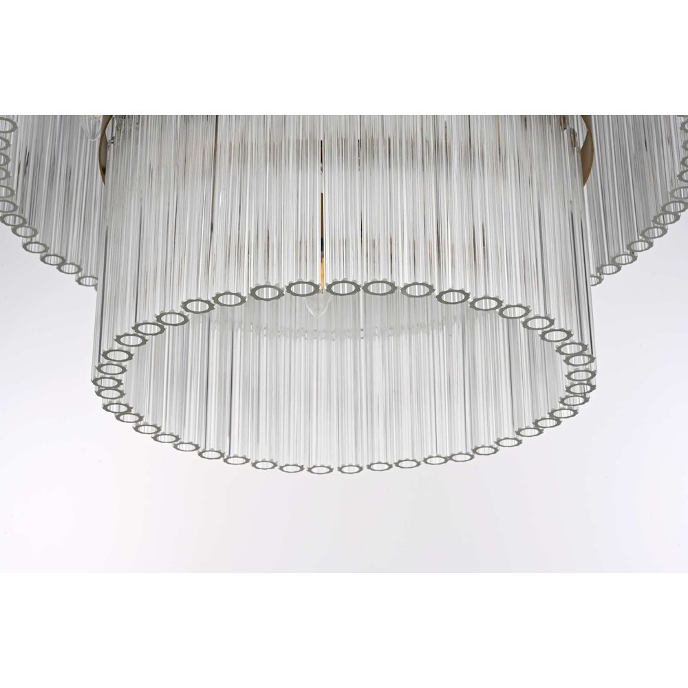 Harlow 24 inch Chandelier in Satin Gold. Picture 3