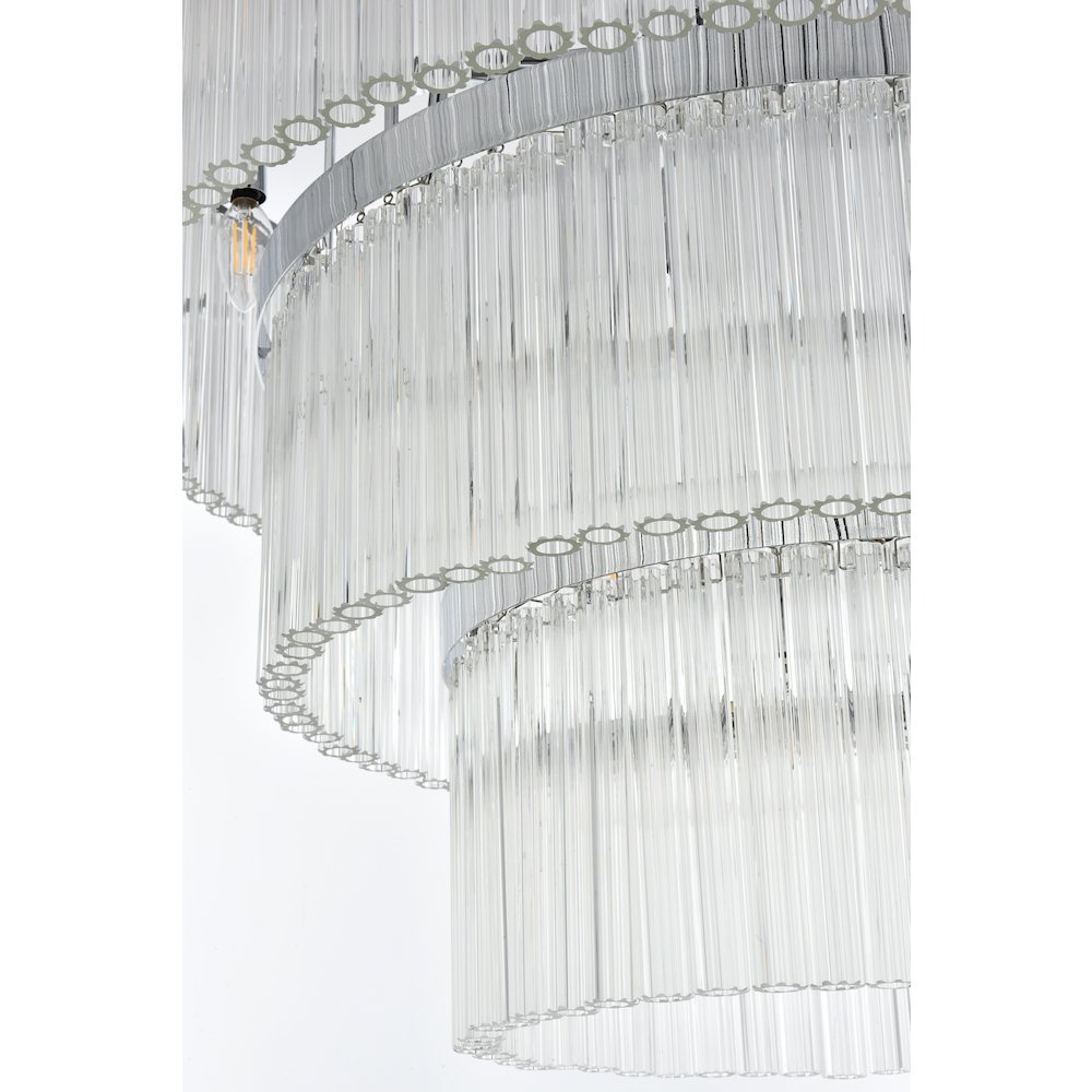Harlow 32 Inch Chandelier In Chrome. Picture 4