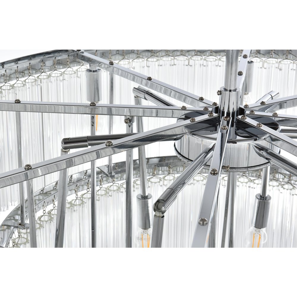 Harlow 32 Inch Chandelier In Chrome. Picture 5