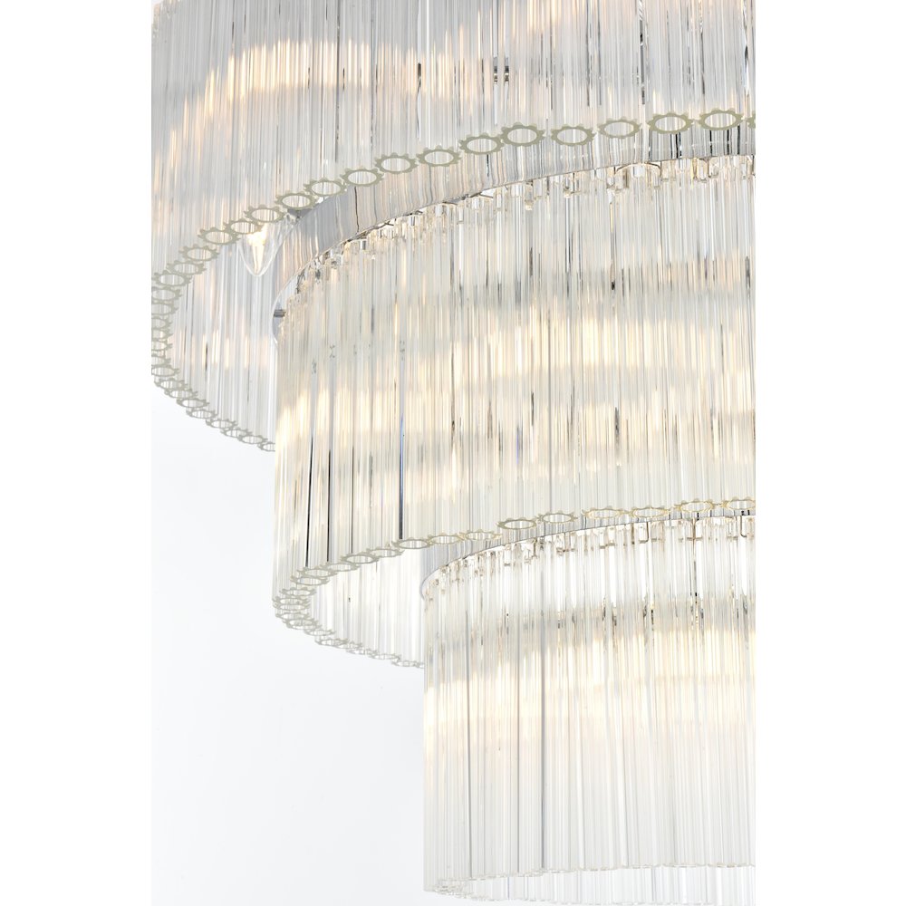 Harlow 32 Inch Chandelier In Chrome. Picture 6