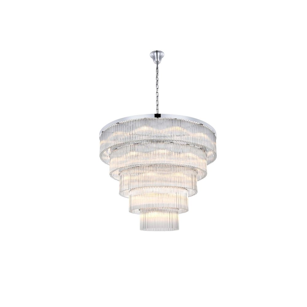 Harlow 48 inch Chandelier in Chrome. Picture 1