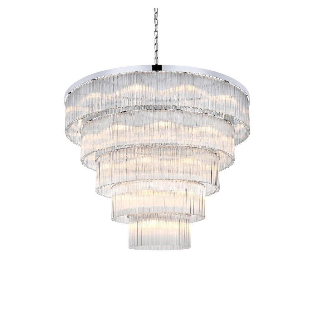 Harlow 48 inch Chandelier in Chrome. Picture 2