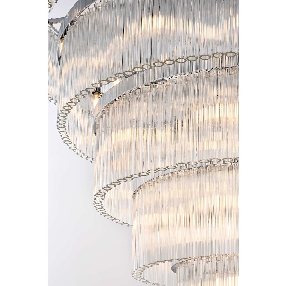 Harlow 48 inch Chandelier in Chrome. Picture 4