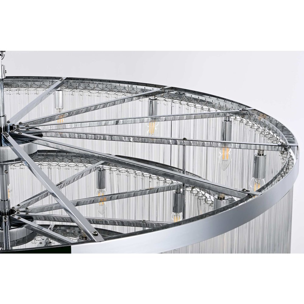 Harlow 48 inch Chandelier in Chrome. Picture 5