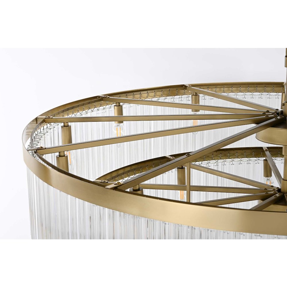 Harlow 48 inch Chandelier in Satin Gold. Picture 5