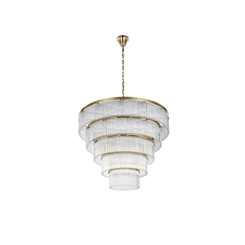 Harlow 48 inch Chandelier in Satin Gold. Picture 6