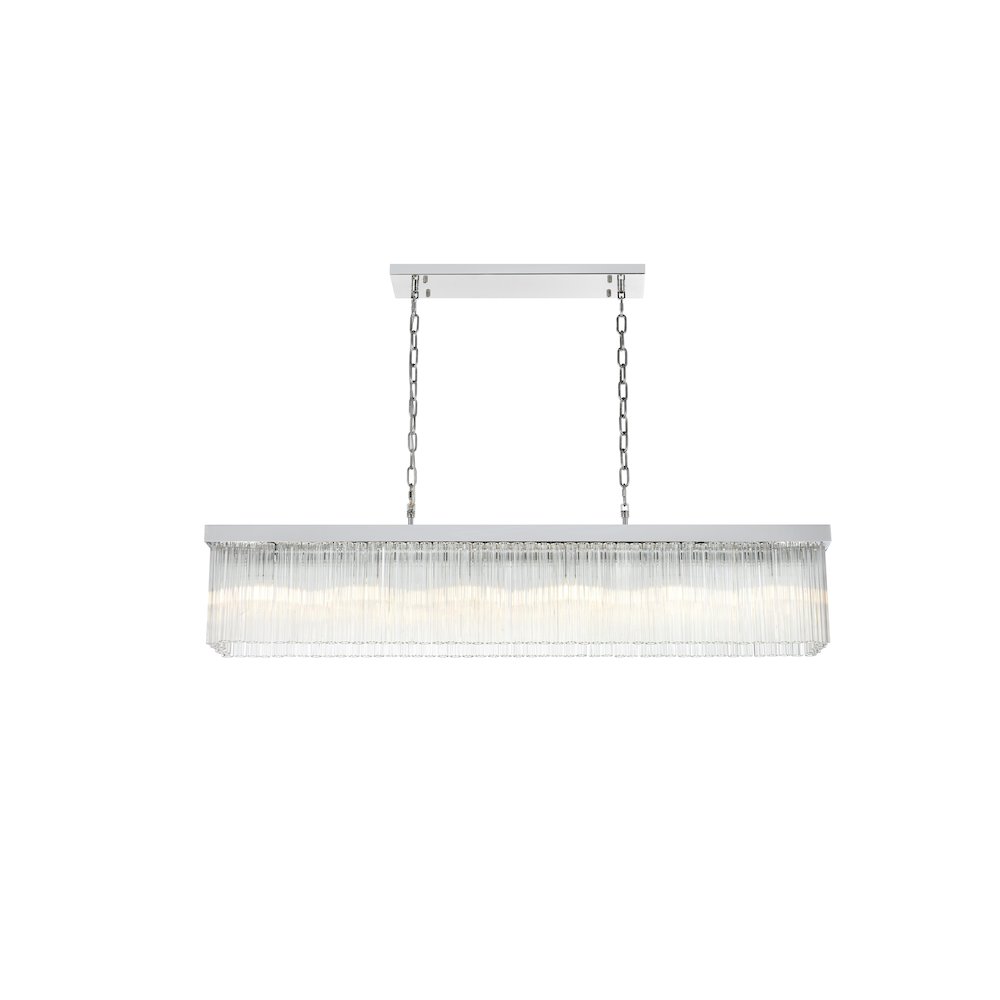 Harlow 49 Inch Chandelier In Chrome. Picture 1