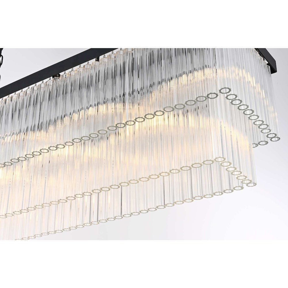 Harlow 53 inch Chandelier in Black. Picture 4