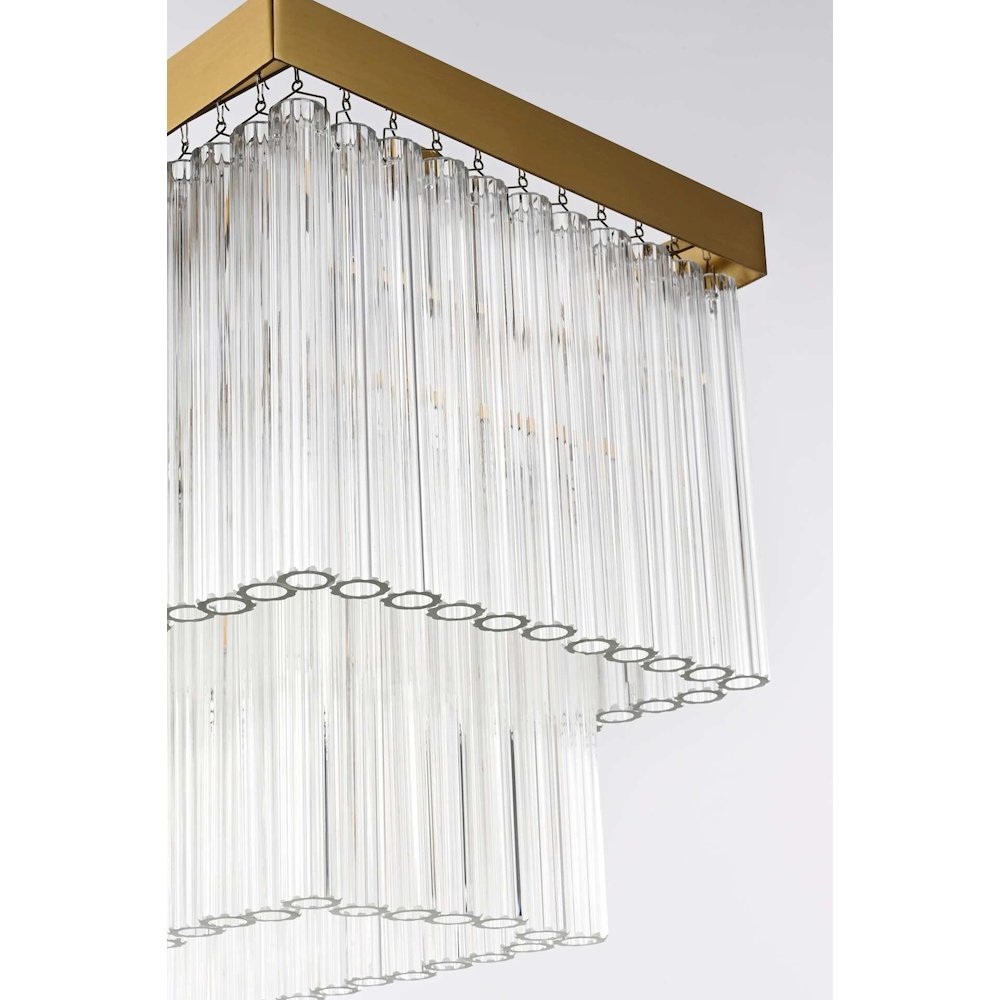 Harlow 53 inch Chandelier in Satin Gold. Picture 3