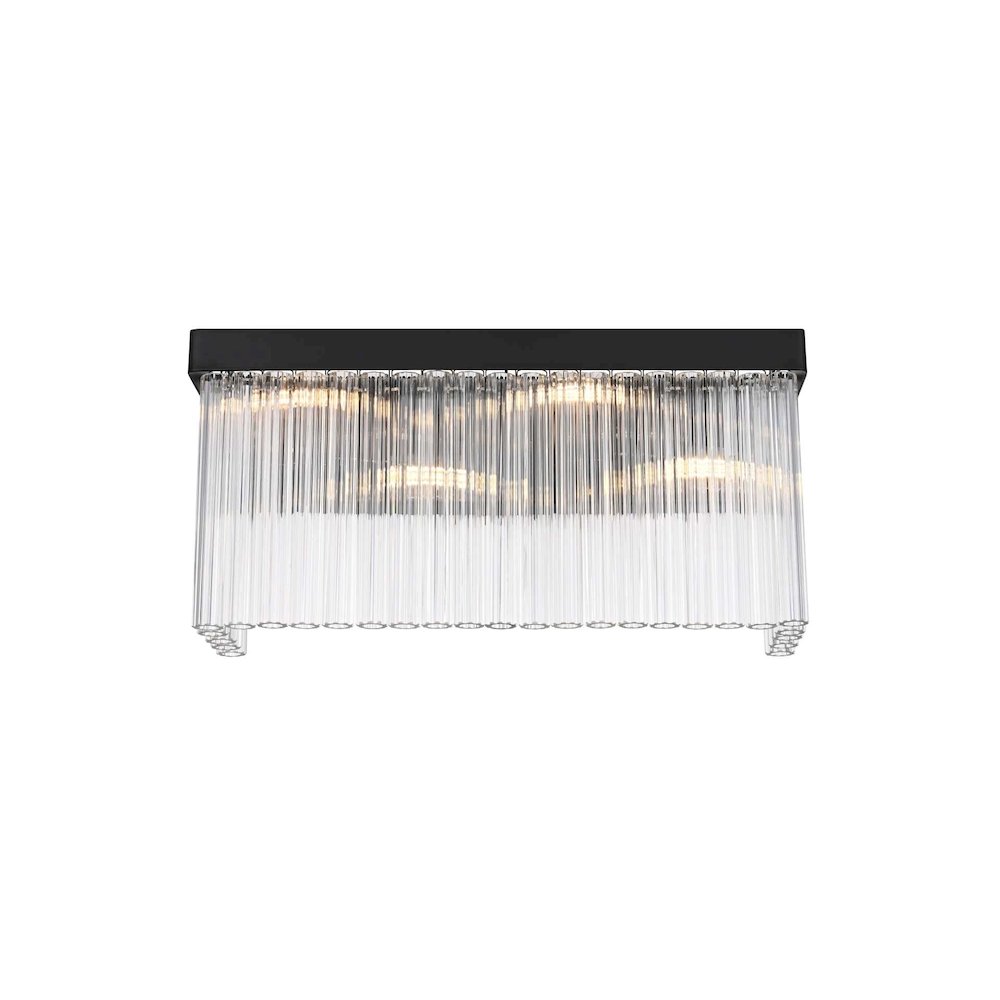 Harlow 19 inch Wall Sconce in Black. Picture 1