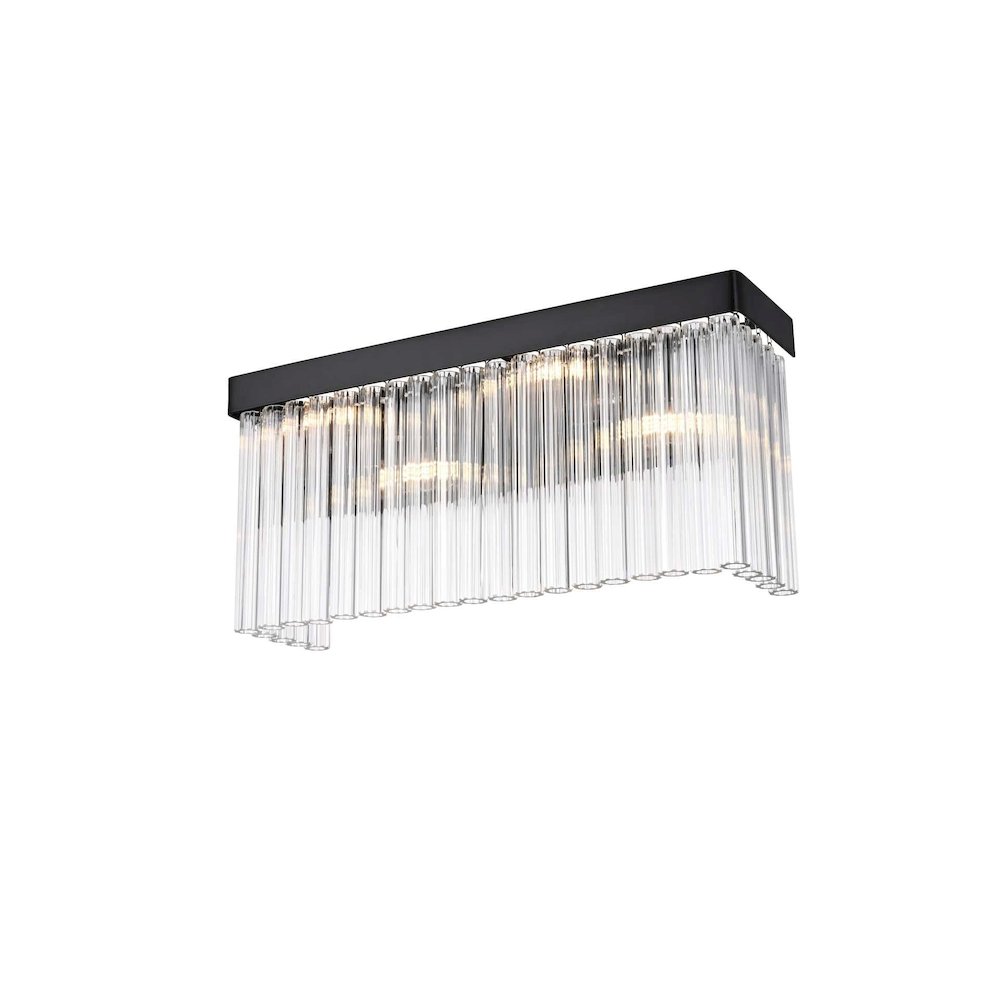 Harlow 19 inch Wall Sconce in Black. Picture 2