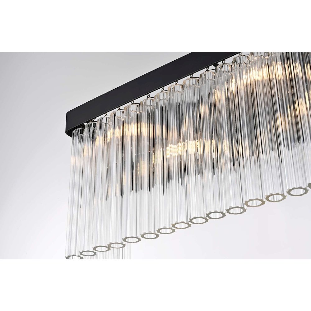 Harlow 19 inch Wall Sconce in Black. Picture 4