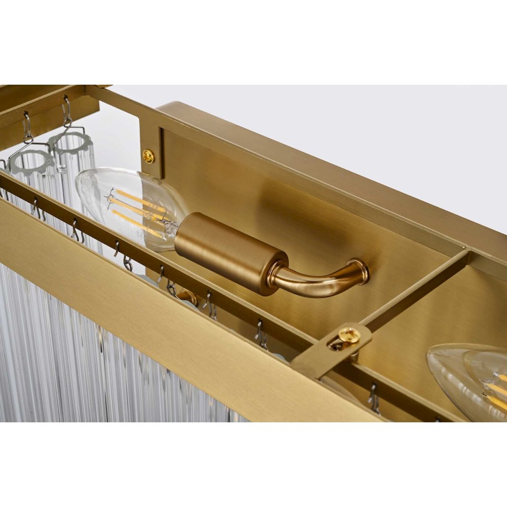 Harlow 19 inch Wall Sconce in Satin Gold. Picture 5