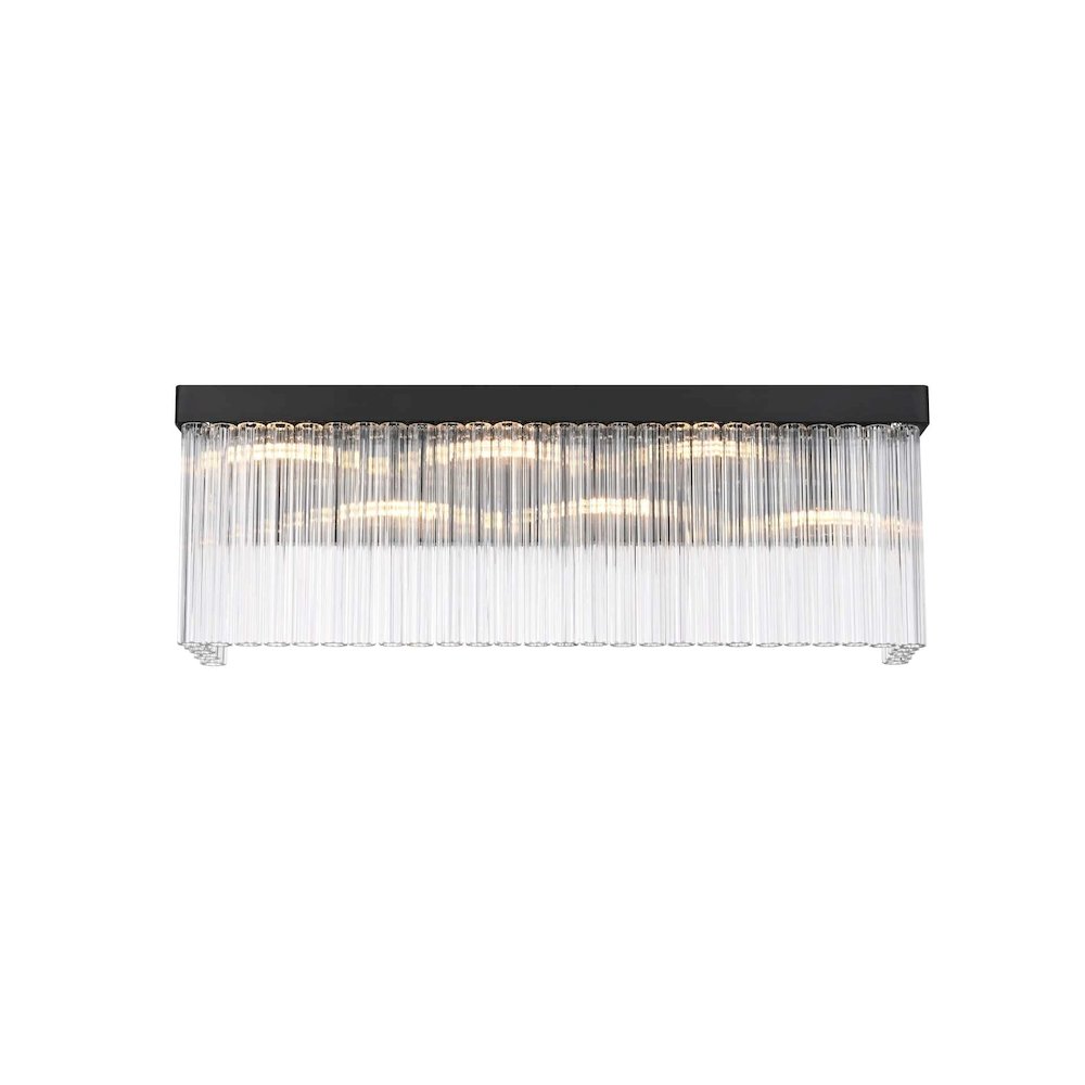 Harlow 26 inch Wall Sconce in Black. Picture 1